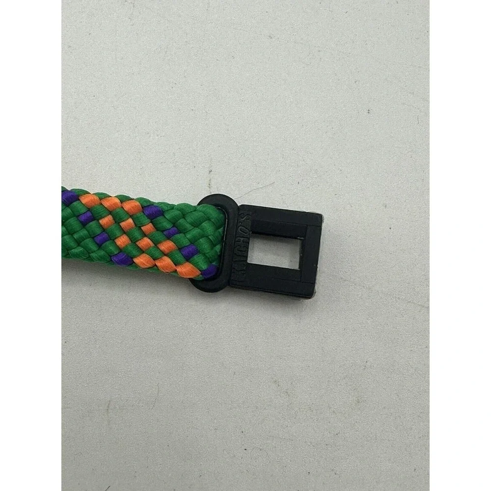 Vintage Katcho's Bracelet Adult Unisex Surf Skate Braided Wrap Green / Multi 90s